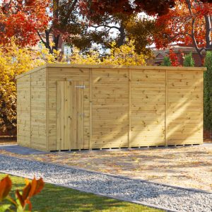 Oren 16' x 8' Premium Shiplap Modular Custom Pent Shed