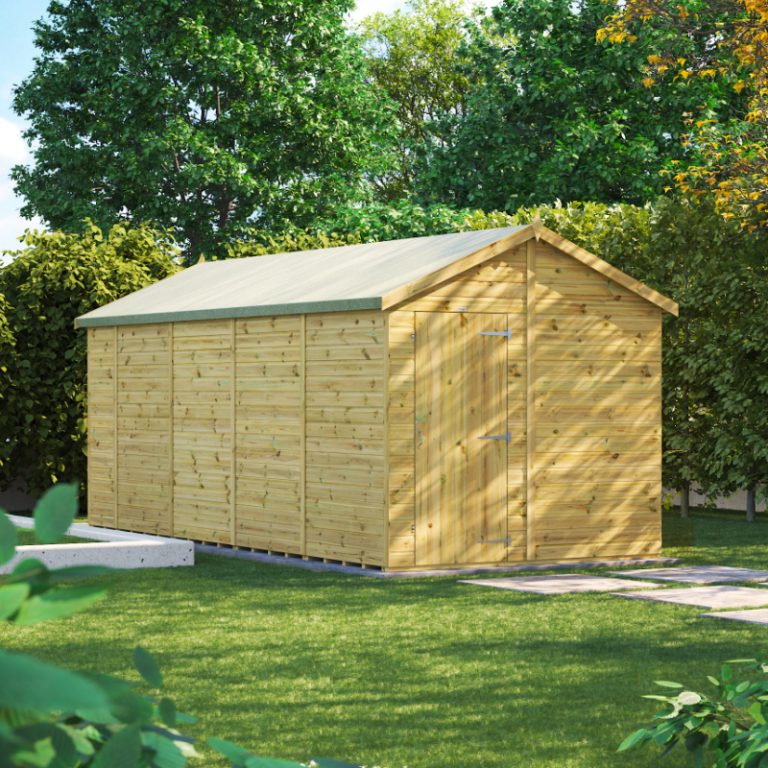 Oren 18' x 8' Premium Shiplap Modular Custom Apex Shed