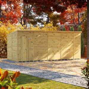 Oren 18' x 8' Premium Shiplap Modular Custom Pent Shed