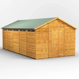 Oren 20' x 10' Shiplap Modular Custom Security Apex Shed