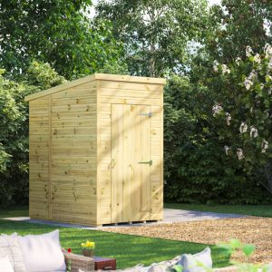 Oren 4' x 6' Premium Shiplap Modular Custom Pent Shed