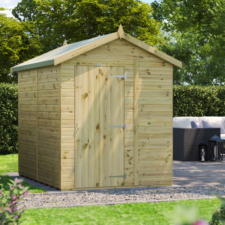 Oren 8' x 6' Premium Shiplap Modular Custom Apex Shed