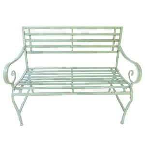 Osbourne Ferry 2 Seater Metal Garden Bench - Green