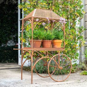 Osbourne Flower Cart Metal Potting Table