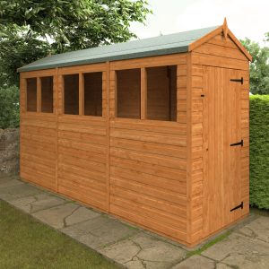 Redlands 4' x 12' Shiplap Modular Apex Shed