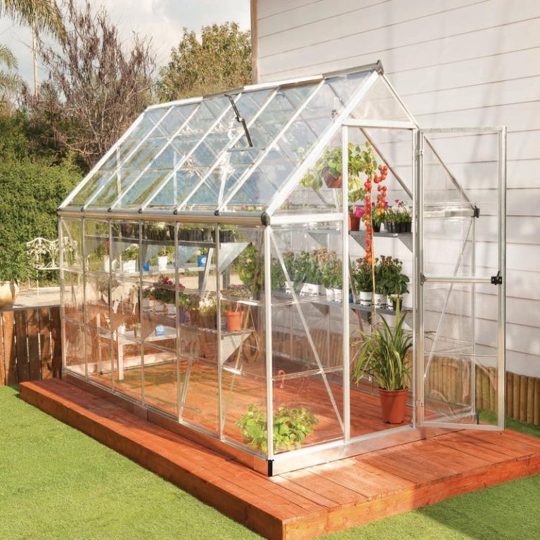 Palram - Canopia 6' x 12' Harmony Silver Polycarbonate Greenhouse