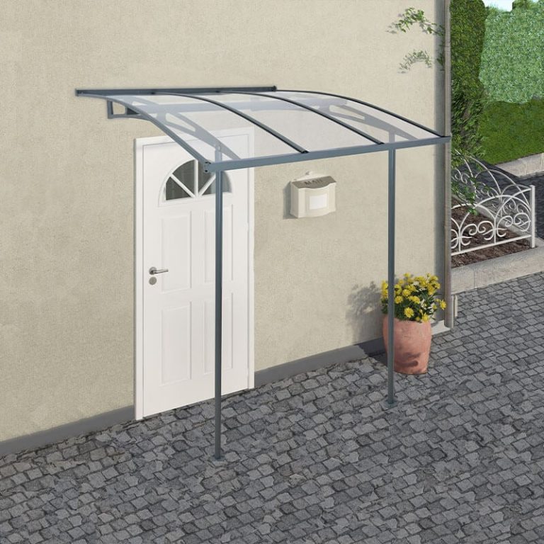 Palram Canopia Vega Grey 2000 Clear Door Canopy