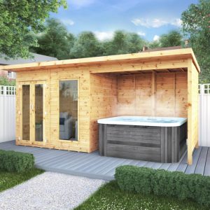 Adley 8' x 6' Honeybourne Summer House Plus Patio Area