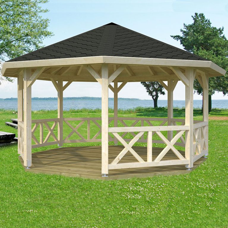 4.5x4.5m (15'x15') Palmako Betty Garden Pavilion - Luxury Gazebo