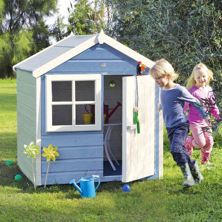 4' x 4' Shire Playhut Kids Wooden Playhouse (1.19m x 1.19m)