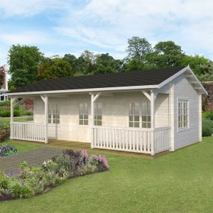 Palmako Sandra 7.5m x 4.8m Log Cabin Summer House (44mm)