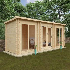 Redlands 18' x 6' Portrush Log Cabin