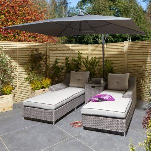 Rowlinson Prestbury Rectangular Overhang Parasol