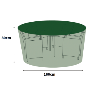 Protector 80cm High Circular Patio Set Cover - 4 Seat