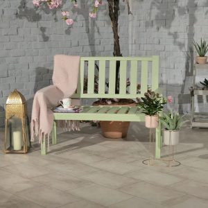 RC Porto Homestead 2 Seater Wooden Bench - Green