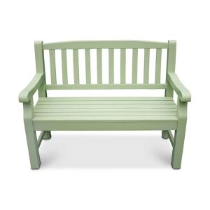 RC Porto Turnbury 2 Seater Wooden Bench - Green