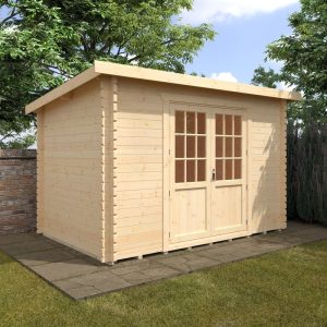 Redlands 12' x 8' Erin Log Cabin - 44mm