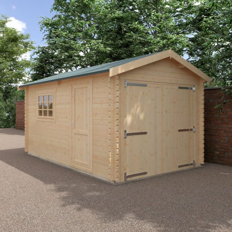 Redlands 16' x 10' Wooden Garage - 44mm