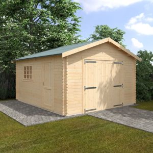 Redlands 16' x 14' Wooden Garage - 44mm