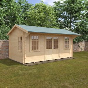 Redlands 18' x 10' Valhalla Log Cabin - 44mm