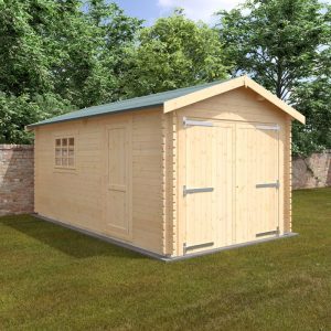 Redlands 18' x 10' Wooden Garage - 44mm