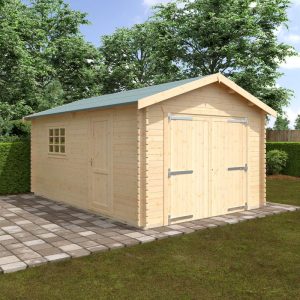 Redlands 18' x 12' Wooden Garage - 44mm