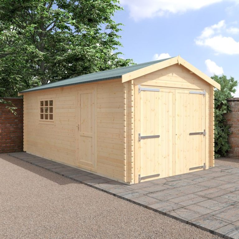 Redlands 20' x 10' Wooden Garage - 44mm