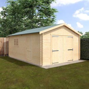 Redlands 20' x 14' Wooden Garage - 44mm