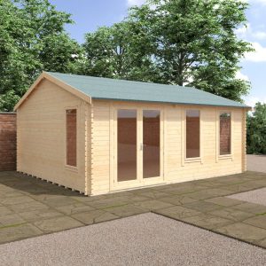 Redlands 20' x 16' Troon Log Cabin - 44mm