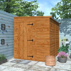 Redlands 6' x 8' Windowless Shiplap Modular Pent Shed