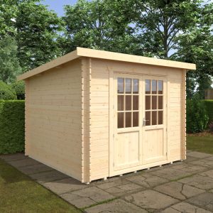 Redlands 10' x 10' Erin Log Cabin - 28mm