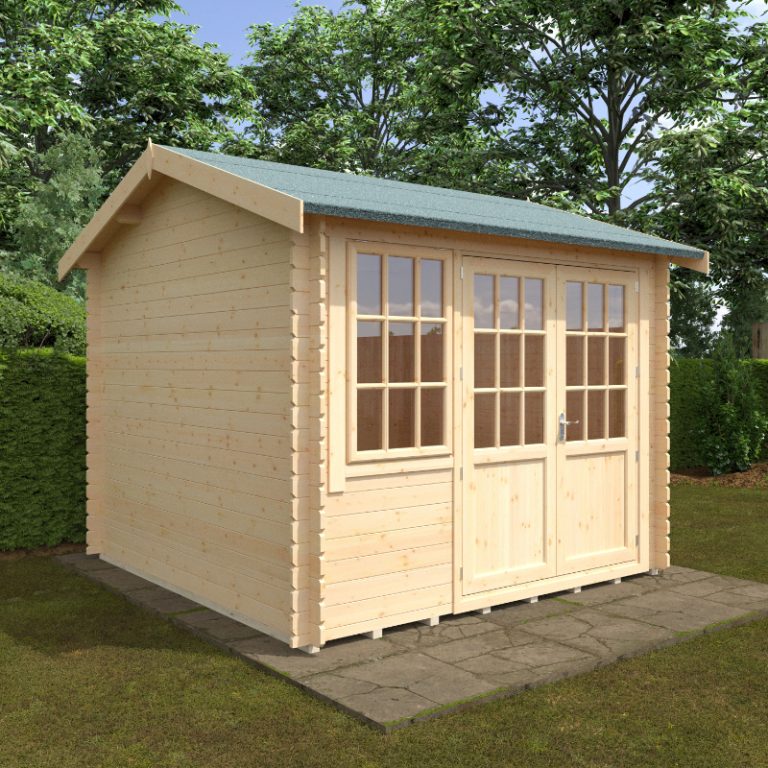 Redlands 10' x 10' Hazeltine Log Cabin - 28mm