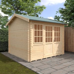 Redlands 10' x 10' Hazeltine Log Cabin - 44mm