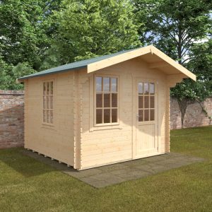 Redlands 10' x 10' Riviera Log Cabin - 28mm