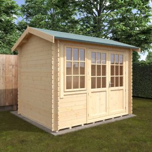 Redlands 10' x 8' Hazeltine Log Cabin - 28mm