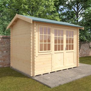 Redlands 10' x 8' Hazeltine Log Cabin - 44mm