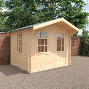 Redlands 10' x 8' Riviera Log Cabin - 28mm