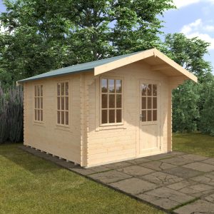 Redlands 12' x 10' Riviera Log Cabin - 28mm