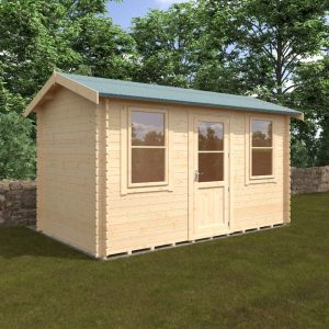 Redlands 12' x 10' Torrey Log Cabin - 28mm