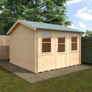 Redlands 12' x 12' Torrey Log Cabin - 28mm