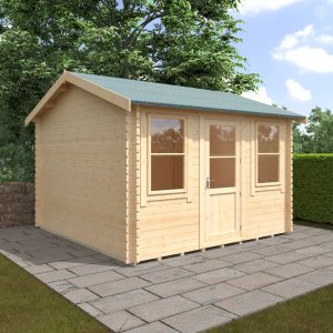 Redlands 12' x 12' Torrey Log Cabin - 44mm