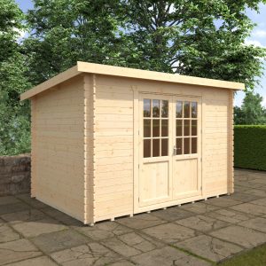 Redlands 12' x 8' Erin Log Cabin - 28mm