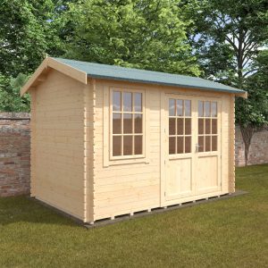 Redlands 12' x 8' Hazeltine Log Cabin - 28mm