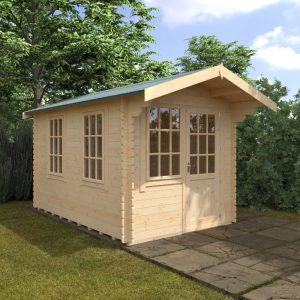 Redlands 12' x 8' Riviera Log Cabin - 28mm