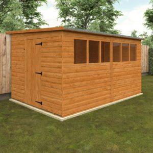 Redlands 12' x 8' Shiplap Lean To Pent Shed