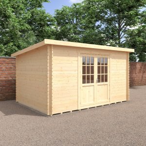 Redlands 14' x 10' Erin Log Cabin - 28mm