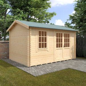 Redlands 14' x 10' Hazeltine Log Cabin - 44mm