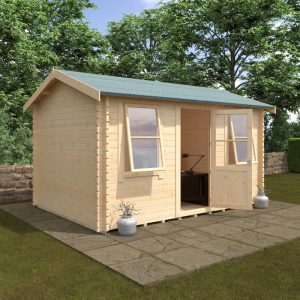 Redlands 14' x 10' Torrey Log Cabin - 44mm