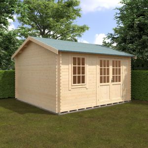 Redlands 14' x 14' Hazeltine Log Cabin - 44mm