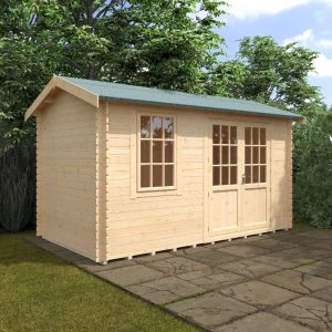 Redlands 14' x 8' Hazeltine Log Cabin - 28mm